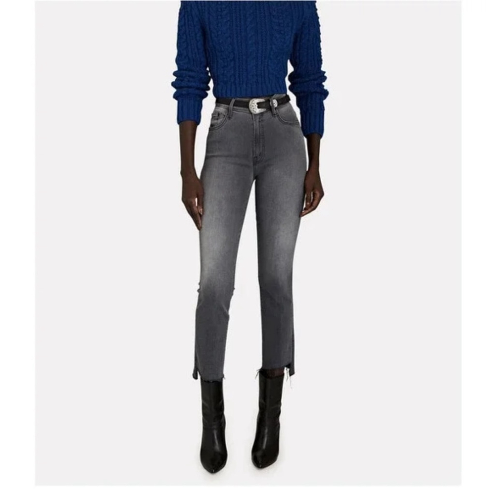 Mother The Insider Crop Fray Jeans